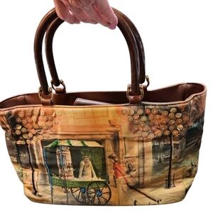 Bueno Street Scene Hard Handle Purse